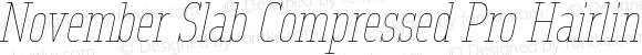 November Slab Compressed Pro Hairline Italic