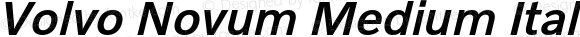 Volvo Novum Medium Italic