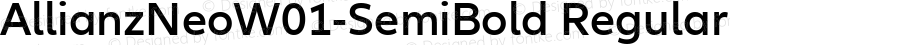 AllianzNeoW01-SemiBold Regular Version 1.10