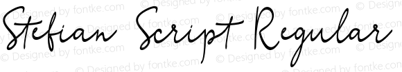 Stefian Script Regular