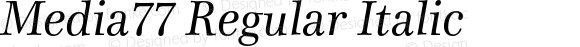 Media77 Regular Italic