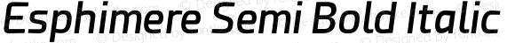 Esphimere Semi Bold Italic