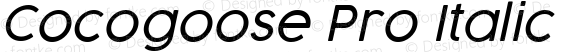 Cocogoose Pro Light Italic