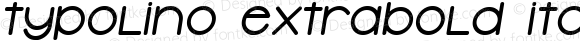 Typolino ExtraBold Italic