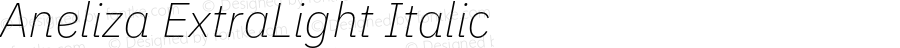 Aneliza ExtraLight Italic