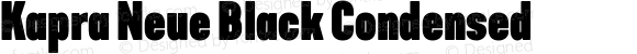 Kapra Neue Black Condensed