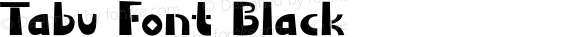 Tabu Font Black
