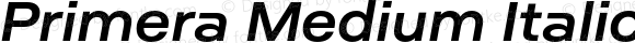 Primera Medium Italic