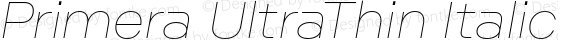 Primera UltraThin Italic