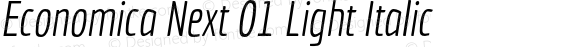 Economica Next 01 Light Italic