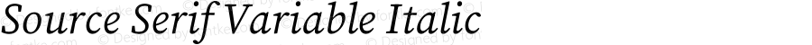 Source Serif Variable Italic