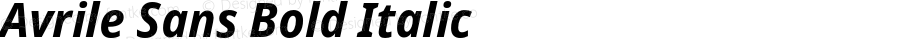 Avrile Sans Bold Italic