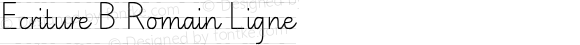 Ecriture B Romain Ligne Version 1.000