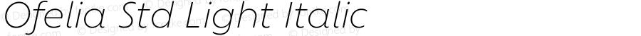 Ofelia Std Light Italic