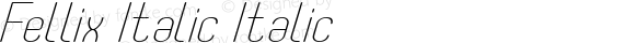 Fellix Italic Italic Version 1.000