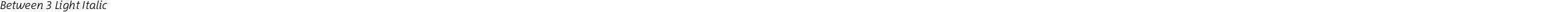 Between 3 Light Italic