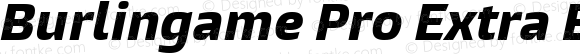 Burlingame Pro Extra Bold Italic