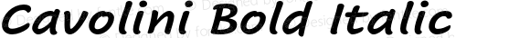 Cavolini Bold Italic