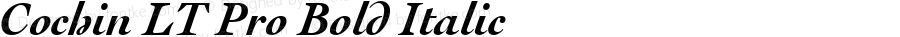 Cochin LT Pro Bold Italic