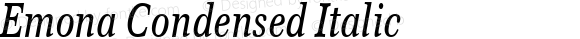 Emona Condensed Italic