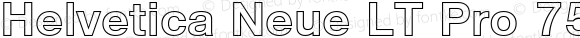 Helvetica Neue LT Pro 75 Bold Outline