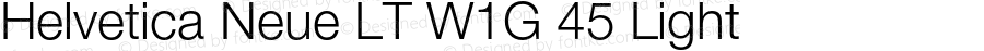 Helvetica Neue LT W1G 45 Light