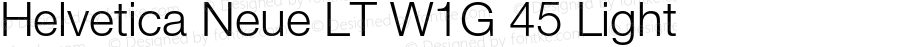 Helvetica Neue LT W1G 45 Light