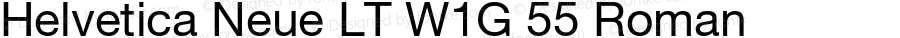 Helvetica Neue LT W1G 55 Roman