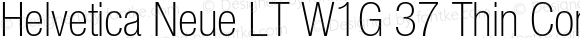 Helvetica Neue LT W1G 37 Thin Condensed
