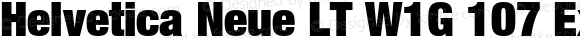Helvetica Neue LT W1G 107 Extra Black Condensed
