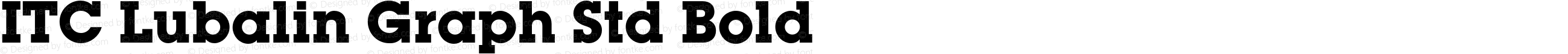 ITC Lubalin Graph Std Bold