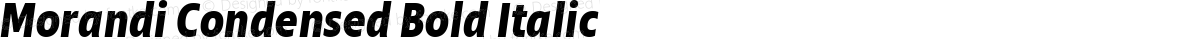 Morandi Condensed Bold Italic