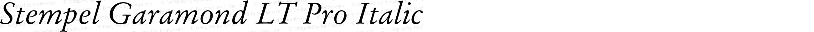 StempelGaramondLTPro-Italic