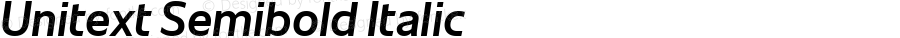 Unitext Semibold Italic