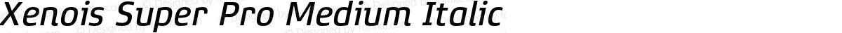 Xenois Super Pro Medium Italic