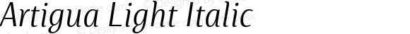 Artigua Light Italic