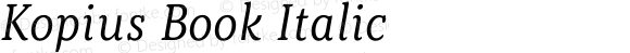 Kopius Book Italic