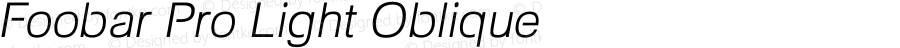 Foobar Pro Light Oblique