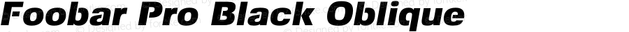 Foobar Pro Black Oblique