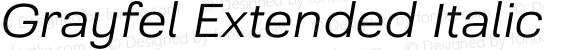 Grayfel Extended Italic