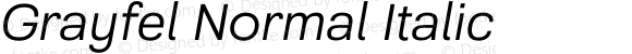 Grayfel Normal Italic