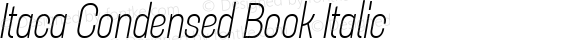 Itaca Condensed Book Italic