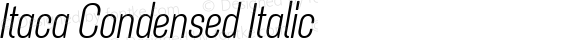 Itaca Condensed Italic