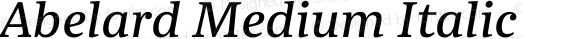 Abelard Medium Italic