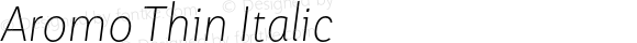 Aromo Thin Italic