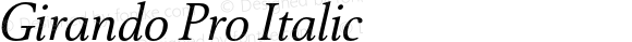 GirandoPro-Italic