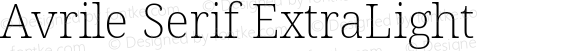 Avrile Serif ExtraLight