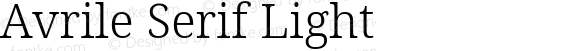 Avrile Serif Light