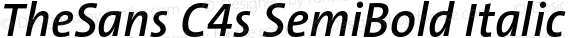 TheSans C4s SemiBold Italic