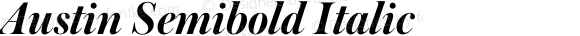 Austin Semibold Italic